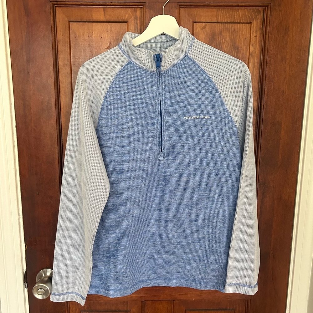 Vineyard Vines Men Raglan Performance 1/2 Zip Spinnaker Pullover